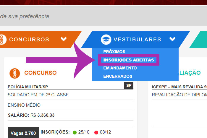 E-cursos gratuitos Brasil Vestibulares Vunesp corpo
