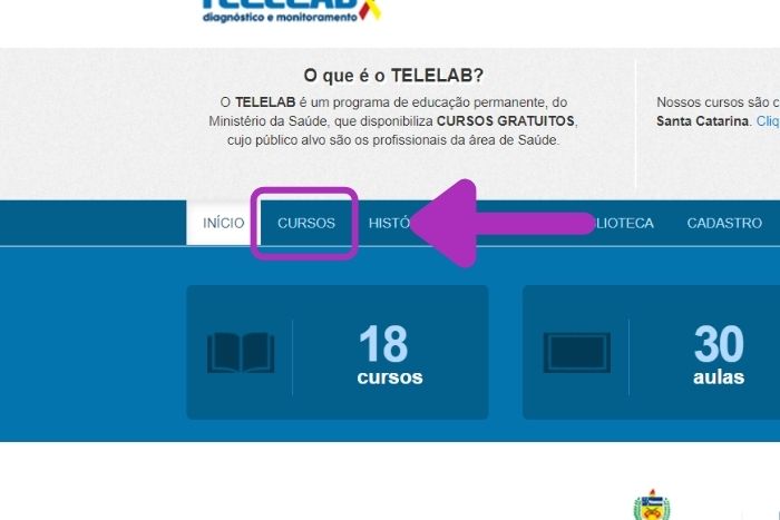 ECGB - Cursos Gratuitos Telelab corpo