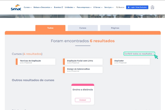 Ecursos- Cursos Gratuitos de Depilação Senac