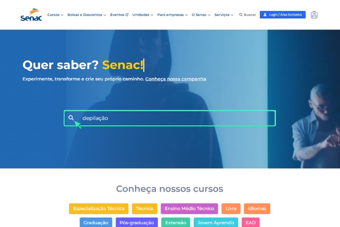 Ecursos Cursos Gratuitos de Depilação Senac